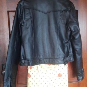 Black leather jacket